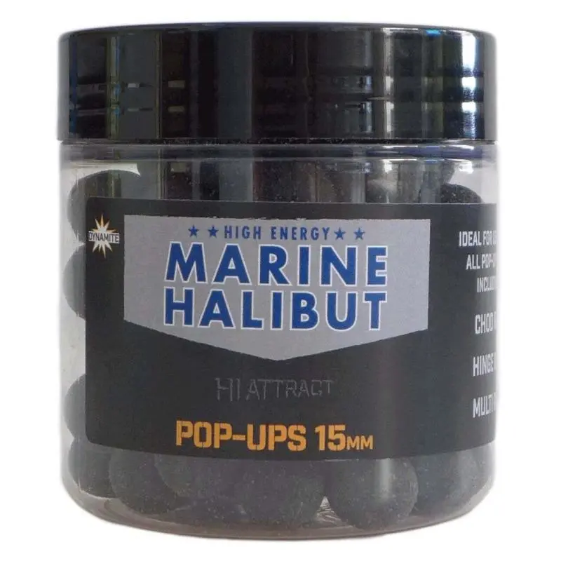 Dynamite Baits Marine Halibut Pop Ups 15mm 3 Dynamite Baits Marine Halibut Pop Ups 15mm