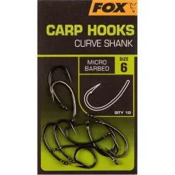 Fox Carp Hooks Curve Shank Size 4