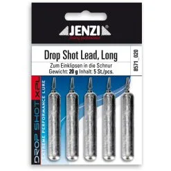 JENZI Drop-Shot Lead Long With Special Swivel Self-service Package Number 7 10,0 G