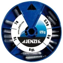 JENZI Drop-shot Lead Assortment In Round Cans 120 G Long