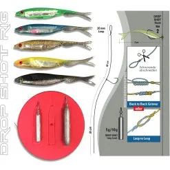 JENZI Drop Shot Finishing Kit, Ready To Fish "