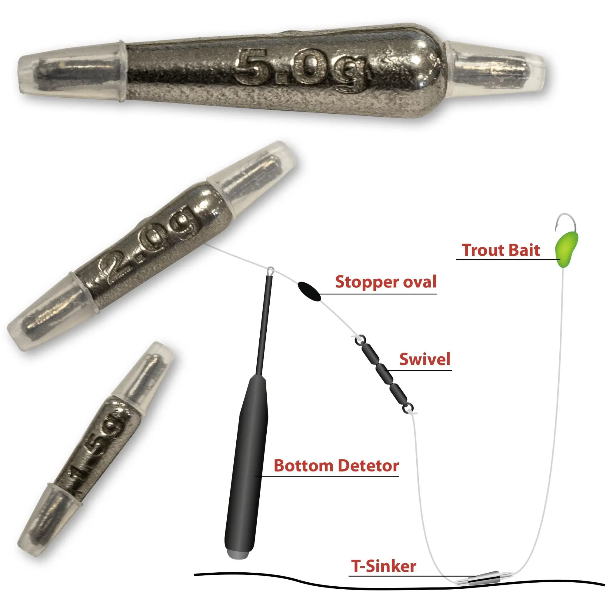 Magic Trout T-Sinker 3,0 G 3 Pieces 3 Magic Trout T-Sinker 3,0 G 3 Pieces