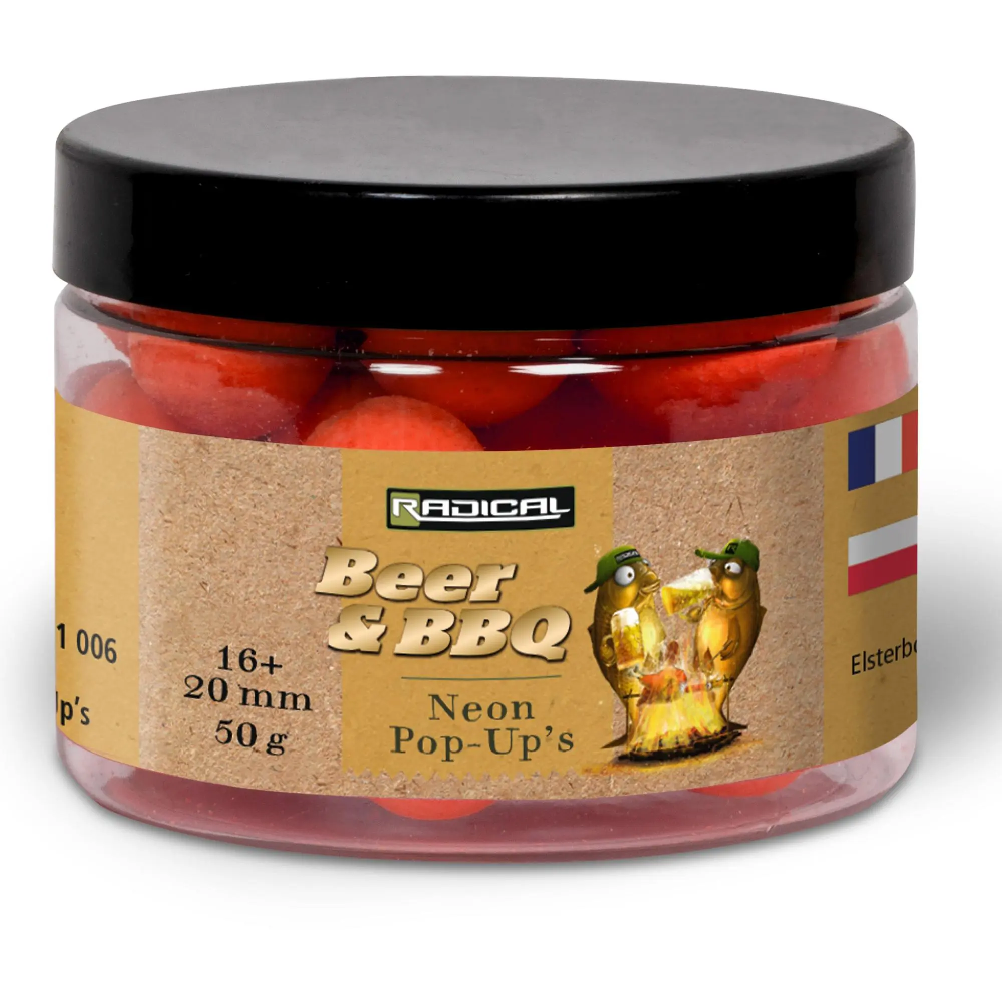 Radical Beer & BBQ Neon Pop Ups Ø 16mm / 20mm Neon Orange 50g 3 Radical Beer & BBQ Neon Pop Ups Ø 16mm / 20mm Neon Orange 50g