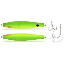 Rhino 28g 65mm Diamond Sandeel Green / Yellow 1 Piece # 6 Tumbling