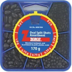 Zebco Lead Shot Assortment 170g, Oval